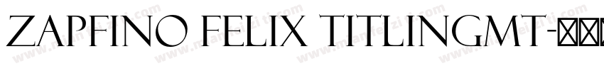 Zapfino Felix TitlingMT字体转换